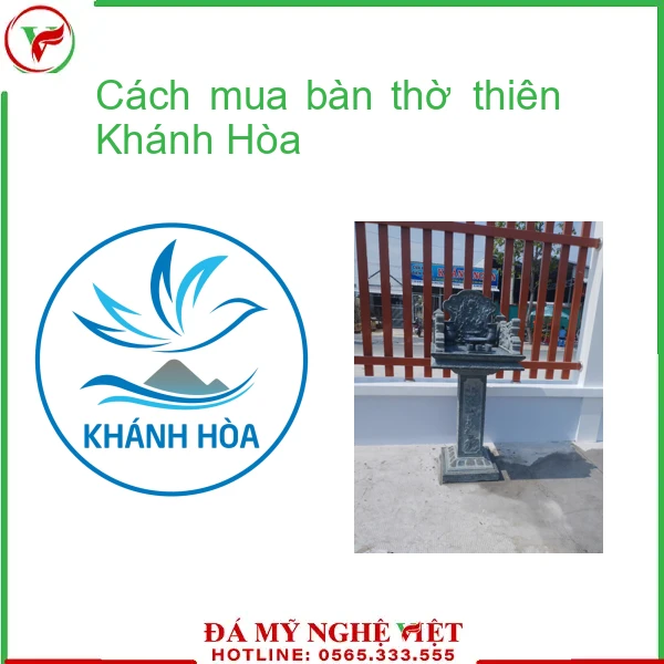 Cách mua bàn thờ thiên Khánh Hòa