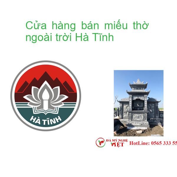 Cửa hàng bán miếu thờ ngoài trời Hà Tĩnh