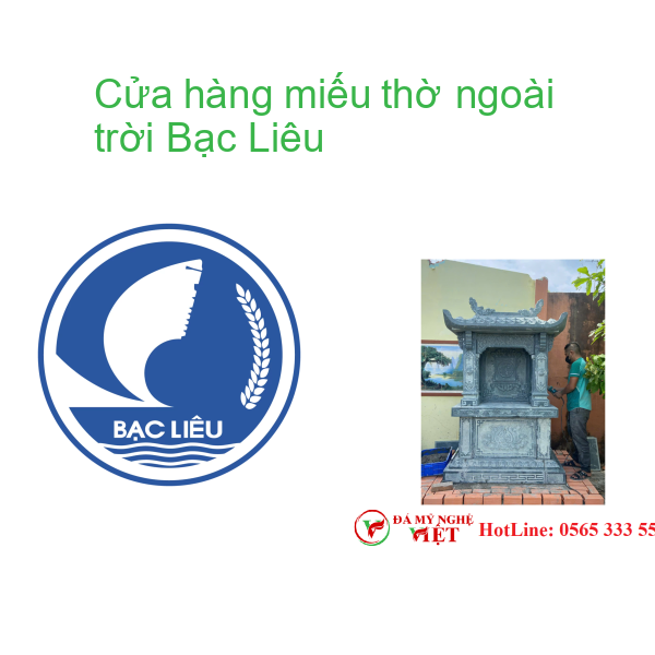 Cửa hàng miếu thờ ngoài trời Bạc Liêu