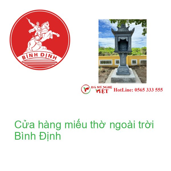 Cửa hàng miếu thờ ngoài trời Bình Định