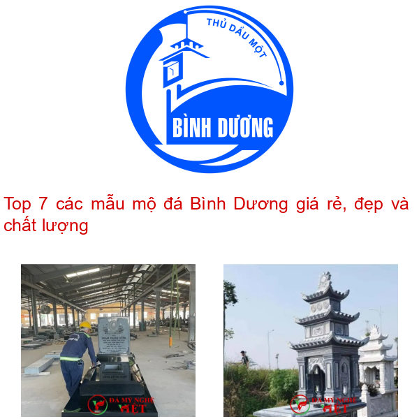 Top 7 các mẫu mộ đá Bình Dương giá rẻ, đẹp và chất lượng