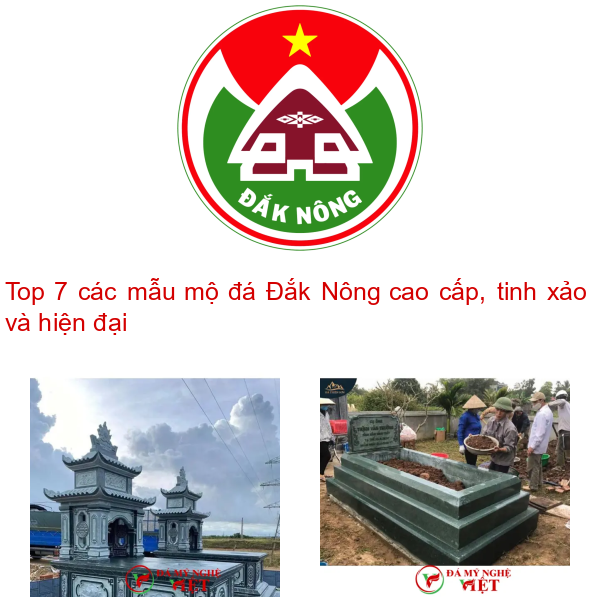 Top 7 các mẫu mộ đá Đắk Nông cao cấp, tinh xảo và hiện đại