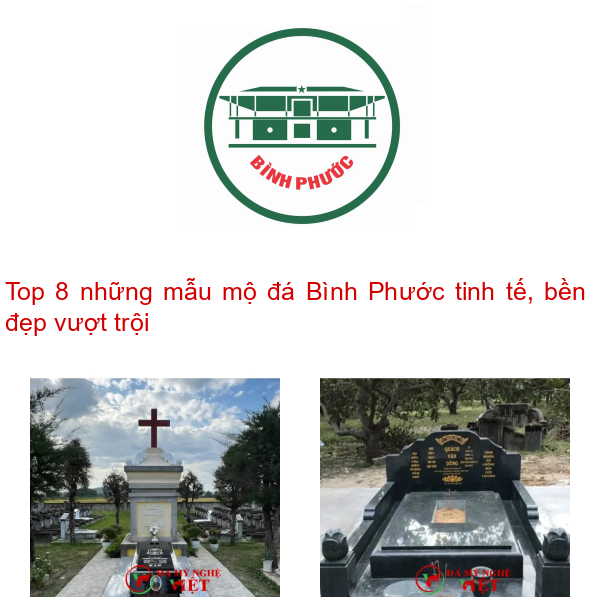 Top 8 những mẫu mộ đá Bình Phước tinh tế, bền đẹp vượt trội
